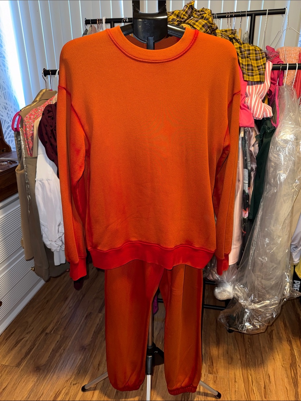 Cotton Citizen Orange Kids Two-Piece Pajama Set